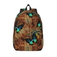 thumbnail image 1 of KLL Vintage Butterfly Green Print Travel Laptop Backpack - College Backpack Business Work Bag Nurse Bag Casual Daypack for Weekender Business Hiking -Small, 1 of 6