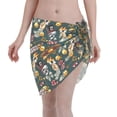 thumbnail image 1 of KLL Vintage Casino Chips Print Women's Sarong Coverups Short Bathing Suit Wrap Skirt Beach Wrap Swimsuit Cover Ups, 1 of 6