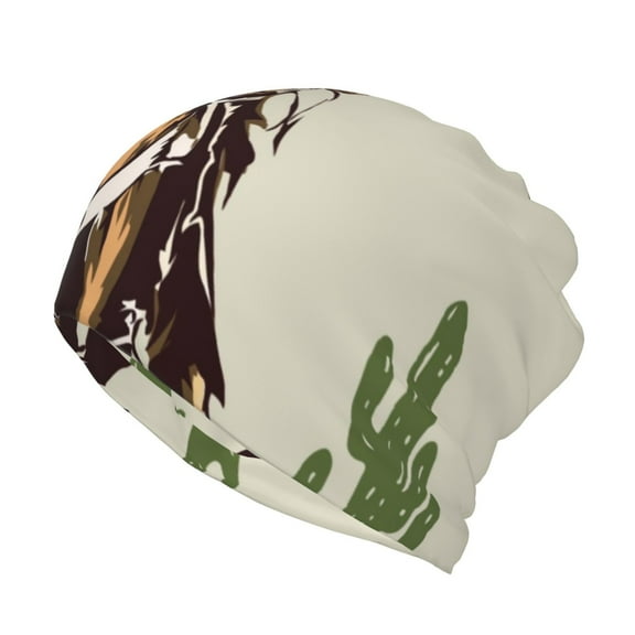 KLL Vintage Cowboy Riding Horse Pirnt Wicking Running Beanie Head Wrap Cycling Bandana for Men Women