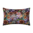 thumbnail image 1 of KLL Vintage Floral Pattern Silk Pillowcase for Hair and Skin Standard Size 20"X 30" Soft Breathable Pillow Covers for Sleeping, 1 of 7