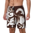 thumbnail image 1 of KLL Vintage Husky Dog for Mens Swim Trunks Quick Dry Swim Shorts with Built-in Compression Liner Funny Swimwear Bathing Suits-X-Large, 1 of 1