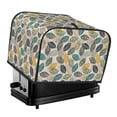 thumbnail image 1 of KLL Vintage Leaves Print 4 Slice Toaster Dust Covers Kitchen Small Appliance Cover with 2 Pockets,Can hold Jam Spreader Knife & Toaster Tongs (12.4 x 10.6 x 8.2), 1 of 1