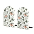thumbnail image 1 of KLL Vintage Palm Trees Print Wood Book Ends for Shelves,1 Pair Wood Bookends Book Holder Stand Decorative, Book Stoppers for Heavy Duty Books CD File Video Games, 1 of 8