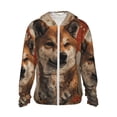 thumbnail image 1 of KLL Vintage Shiba Inu Art Print Men's Women’s UPF 50+ Sun Protection Outdoor Hoodie Jacket Long Sleeve Fishing Hiking Performance Shirt- Medium, 1 of 5