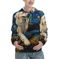 thumbnail image 1 of KLL Vintage Starry Sky Labrador A for Womens Pullover Hoodie with Pocket Hooded Long Sleeve Shirts Sweatshirt for Women-Medium, 1 of 7