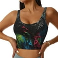 thumbnail image 1 of KLL Vintage Wolf Warrior for Workout Tank Tops for Women,U Back Fitness Top Built in Shelf Bras Padded Fit for Yoga Gym-, 1 of 8