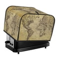 thumbnail image 1 of KLL Vintage World Map Print 4 Slice Toaster Dust Covers Kitchen Small Appliance Cover with 2 Pockets,Can hold Jam Spreader Knife & Toaster Tongs (12.4 x 10.6 x 8.2), 1 of 1