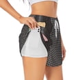 thumbnail image 1 of KLL Vinyl Records Pattern Shorts Women,Athletic Shorts High Waisted Running Shorts Pocket Sporty Short Gym Elastic Workout Shorts-X-Large, 1 of 7