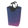 thumbnail image 1 of KLL Violet Glitter Laundry Hamper,Large Canvas Fabric Lightweight Storage Basket Toy Organizer Dirty Clothes Collapsible Waterproof, 1 of 6