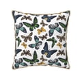 thumbnail image 1 of KLL Watercolor Butterflies Decorative Throw Pillow Covers Velvet Soft for Couch Sofa Bedroom Living Room Outdoor (No pillow core)- 18"x18", 1 of 5