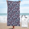 thumbnail image 1 of KLL Watercolor Marine Animals Microfiber Beach Towel Fast Drying,Extra Large 31.5"x63" Sand Free Beach Towel Super Lightweight Towels, 1 of 8