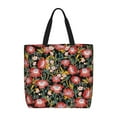 thumbnail image 1 of KLL Watercolor Red Wildflowers Pattern Aesthetic Tote Bag for Women Beach Bag Shopping Bags Shoulder Bag Reusable Grocery Bags, 1 of 5