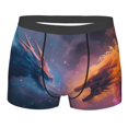 thumbnail image 1 of KLL Watercolor Sky Dragon Men's Cotton Boxer Briefs Underwear-Medium, 1 of 8