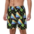 thumbnail image 1 of KLL Watercolor St Patrick Day for Mens Swim Trunks Quick Dry Swim Shorts with Built-in Compression Liner Funny Swimwear Bathing Suits-Medium, 1 of 6