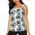 thumbnail image 1 of KLL Watercolor Sunflower Print Womens Tank Top Sleeveless Workout Tops Athletic Running Shirts Yoga Gym Clothes-Small, 1 of 7