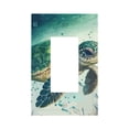 thumbnail image 1 of KLL Watercolor Turtle1 Pattern Electrical Outlet Covers, 3" x 5" 1 Pack Electric Receptacle Plug Covers for Decorator Receptacle Outlet & Switch-Style U, 1 of 6