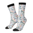 thumbnail image 1 of KLL Watercolor Wildflowers 1 Print Cool Socks Men's Women's Crew Socks Funny Crazy Novelty Stockings, 1 of 6