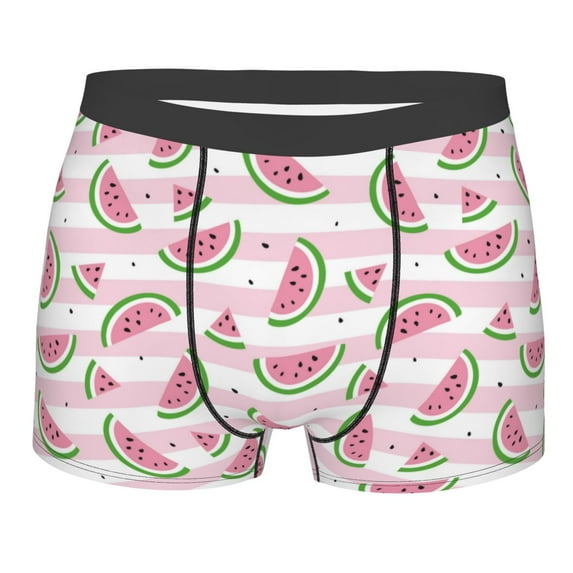 KLL Watermelon Men's Cotton Boxer Briefs Underwear-Large