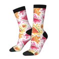 thumbnail image 1 of KLL Watermelon Print Cool Socks Men's Women's Crew Socks Funny Crazy Novelty Stockings, 1 of 6