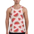 thumbnail image 1 of KLL Watermelon Print Men's Muscle Gym Workout Stringer Tank Tops Bodybuilding Fitness T-Shirts Tank Tops Men-4X-Large, 1 of 7