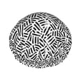 thumbnail image 1 of KLL Weave Geometric Pattern Shower Cap & Bath Cap for Women,Reversible Oversized Waterproof Shower Caps for all Hair Lengths,Elastic Reusable Bathing Hair Cap, 1 of 6