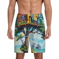 thumbnail image 1 of KLL Whimsical Treehouse Painting for Men's 1-Pack Shorts,Sleep Pajama Shorts for Men Soft Pj Shorts Men's Pajama Bottoms Sleepwear -3X-Large, 1 of 7