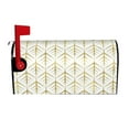 thumbnail image 1 of KLL White And Gold Geometry Pattern Mailbox Covers,Magnetic Mailbox Waterproof Post Box Cover Post Letter Box Cover Decorations Standard Size-25.5x21 in, 1 of 8
