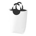 thumbnail image 1 of KLL White Laundry Hamper,Large Canvas Fabric Lightweight Storage Basket Toy Organizer Dirty Clothes Collapsible Waterproof, 1 of 6