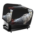 thumbnail image 1 of KLL White Red Cockatoo Print 4 Slice Toaster Dust Covers Kitchen Small Appliance Cover with 2 Pockets,Can hold Jam Spreader Knife & Toaster Tongs (12.4 x 10.6 x 8.2), 1 of 6