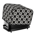thumbnail image 1 of KLL White Sunflowers Print 4 Slice Toaster Dust Covers Kitchen Small Appliance Cover with 2 Pockets,Can hold Jam Spreader Knife & Toaster Tongs (12.4 x 10.6 x 8.2), 1 of 6