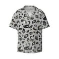 thumbnail image 1 of KLL Wild Animal Leopard Print Men's Shirt Short Sleeve Button Down Summer Cuba Beach Shirts- XX-Large, 1 of 7