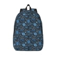 thumbnail image 1 of KLL Winter Blue Forest Deer Print Travel Laptop Backpack - College Backpack Business Work Bag Nurse Bag Casual Daypack for Weekender Business Hiking -Medium, 1 of 6