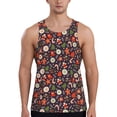 thumbnail image 1 of KLL Winter Holiday Christmas Print Men's Muscle Gym Workout Stringer Tank Tops Bodybuilding Fitness T-Shirts Tank Tops Men-3X-Large, 1 of 7