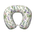 thumbnail image 1 of KLL Wisteria Flower Pattern Memory Foam Cervical Neck Pillow Versatile U-Shaped Pillows for Home/Office/Camping/Travelling/Soft Washable Cover, 1 of 8