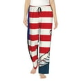thumbnail image 1 of KLL Womens American Astronaut Runs Forward Print Pajama Pants Soft Pajama Bottoms for Women Cozy Lounge Pants, 1 of 5