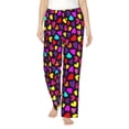 thumbnail image 1 of KLL Womens Colorful Hearts Print Pajama Pants Soft Pajama Bottoms for Women Cozy Lounge Pants, 1 of 5