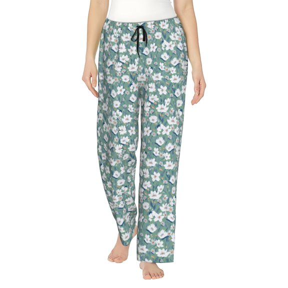 KLL Womens Floral Print Pajama Pants Soft Pajama Bottoms for Women Cozy Lounge Pants
