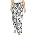 thumbnail image 1 of KLL Womens Happy Football Print Pajama Pants Soft Pajama Bottoms for Women Cozy Lounge Pants, 1 of 5