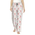 thumbnail image 1 of KLL Womens Hello Rabbit Print Pajama Pants Soft Pajama Bottoms for Women Cozy Lounge Pants, 1 of 5