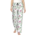 thumbnail image 1 of KLL Womens Lilies Flowers Print Pajama Pants Soft Pajama Bottoms for Women Cozy Lounge Pants, 1 of 5