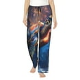 thumbnail image 1 of KLL Womens Night Sky Turtle Print Pajama Pants Soft Pajama Bottoms for Women Cozy Lounge Pants, 1 of 5