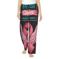 thumbnail image 1 of KLL Womens Ribbon With Angel Wings Print Pajama Pants Soft Pajama Bottoms for Women Cozy Lounge Pants, 1 of 5