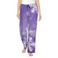 thumbnail image 1 of KLL Womens Snowflakes Print Pajama Pants Soft Pajama Bottoms for Women Cozy Lounge Pants-X-Large, 1 of 7