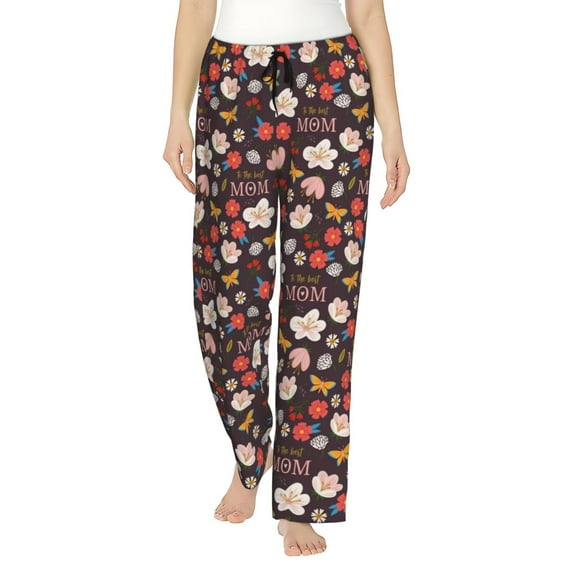KLL Womens To The Best Mom Print Pajama Pants Soft Pajama Bottoms for Women Cozy Lounge Pants