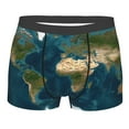 thumbnail image 1 of KLL World Map Men's Cotton Boxer Briefs Underwear-Medium, 1 of 7