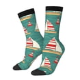 thumbnail image 1 of KLL Yachts And Buoys Print Cool Socks Men's Women's Crew Socks Funny Crazy Novelty Stockings, 1 of 6