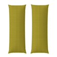 thumbnail image 1 of KLL Yellow Checkered Plaid Pattern Long Body Pillow Cover,20x60 Body Pillow Cases,Soft Brushed Microfiber Invisible Zipper Design-Pillow core not included, 1 of 1