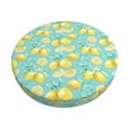 thumbnail image 1 of KLL Yellow Lemon Round Bar Chair Cushion Cover 12 inch ,Bar Stool Protector with Elastic, Soft Washable, 1 of 6