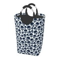 thumbnail image 1 of KLL black Skull white Laundry Hamper,Large Canvas Fabric Lightweight Storage Basket Toy Organizer Dirty Clothes Collapsible Waterproof, 1 of 6