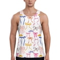 thumbnail image 1 of KLL bow ribbons Print Men's Muscle Gym Workout Stringer Tank Tops Bodybuilding Fitness T-Shirts Tank Tops Men-3X-Large, 1 of 7
